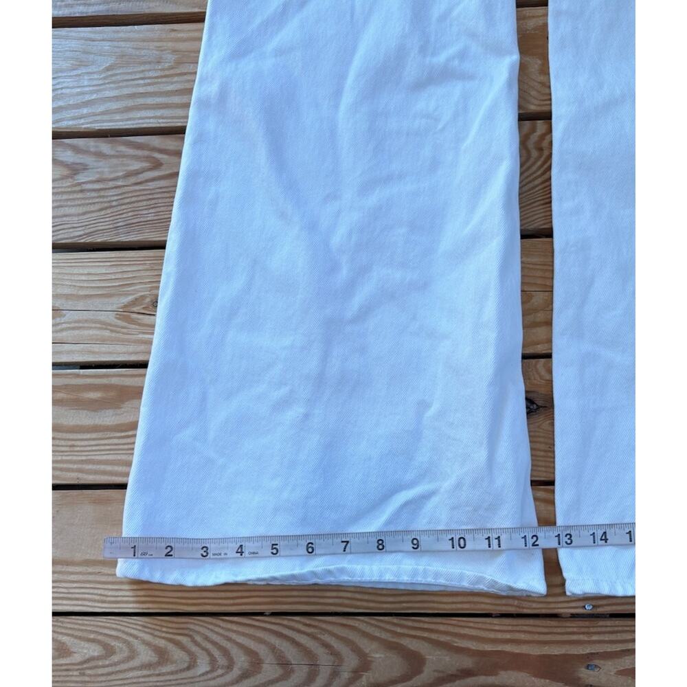 Madewell NWT Women’s Baggy Flare jeans size 30 White N9 - Picture 9 of 12